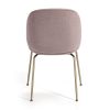 SILLA METAL DORADO / TELA ROSA - Imagen 3