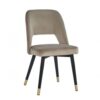 SILLA TERCIOPELO BEIGE - Imagen 3