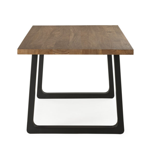 Mesa comedor madera de olmo/metal - Imagen 2