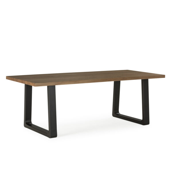 Mesa comedor madera de olmo/metal - Imagen 3