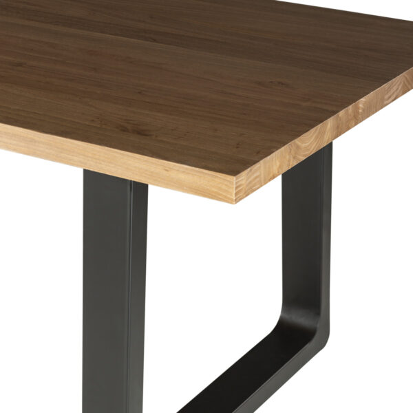 Mesa comedor madera de olmo/metal - Imagen 4
