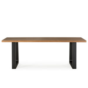 Mesa comedor madera de olmo/metal