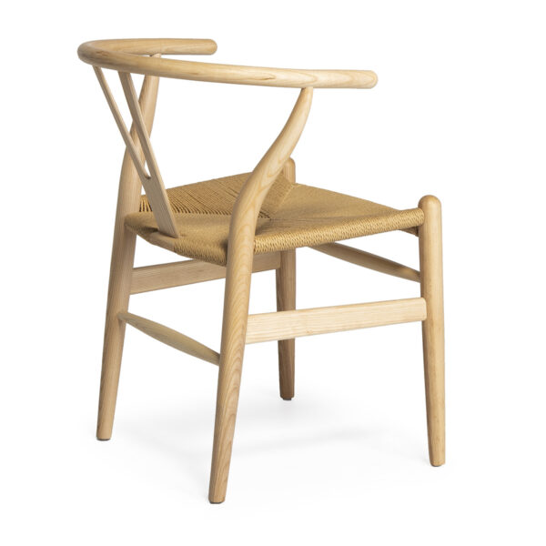 Silla madera fresno natural/cuerda - Imagen 2