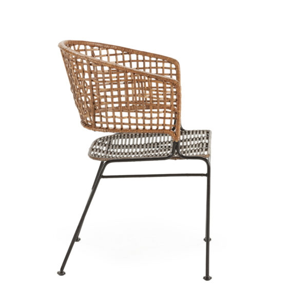 Silla metal/mimbre - Imagen 2