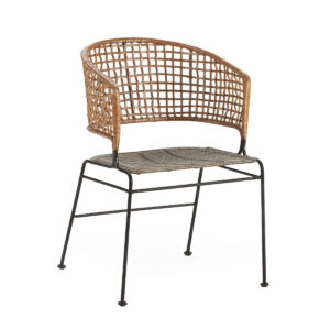 Silla metal/mimbre