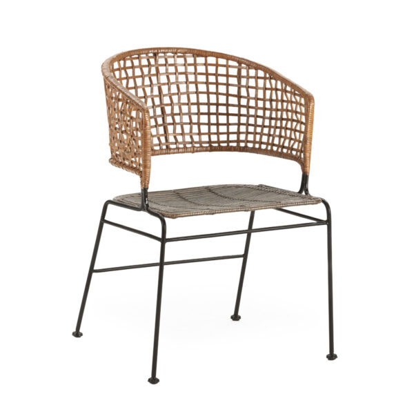 Silla metal/mimbre