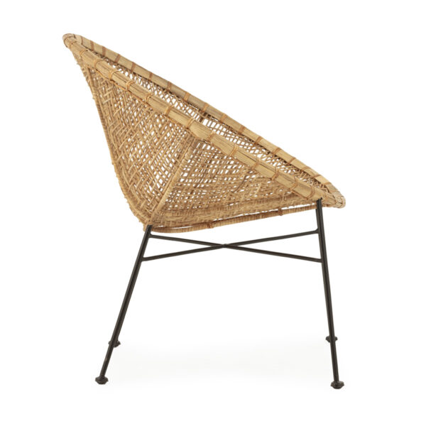 Sillón Mimbre/hierro - Imagen 4