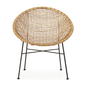 Sillón Mimbre/hierro