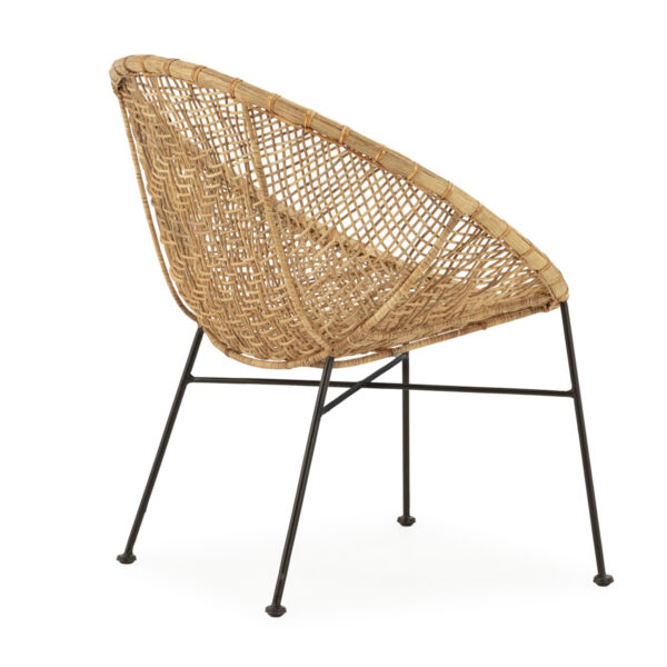 Sillón Mimbre/hierro - Imagen 3