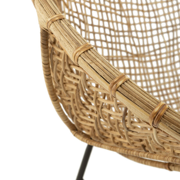 Sillón Mimbre/hierro - Imagen 2