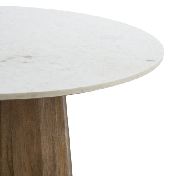Mesa comedor mármol/madera de mango - Imagen 2