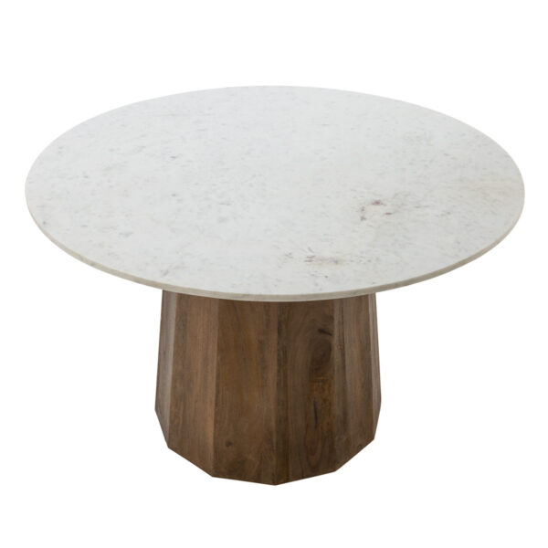 Mesa comedor mármol/madera de mango - Imagen 3