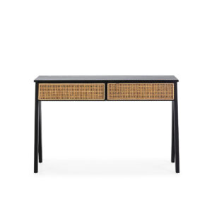Consola madera de cedro/ratán