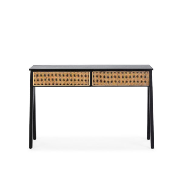 Consola madera de cedro/ratán