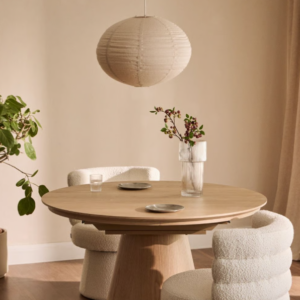 Mesa de comedor redonda extensible