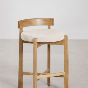 Taburete alto en madera de roble