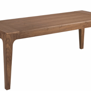 Mesa comedor extensible rectangular nogal