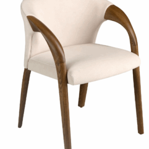 Silla terciopelo crema