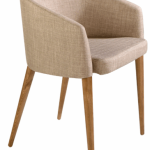 Silla tela beige