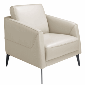 Sillón piel gris taupe