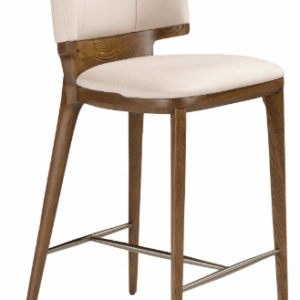 Taburete polipiel crema